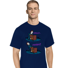 Load image into Gallery viewer, Daily_Deal_Shirts T-Shirts, Tall / Large / Navy Halloweeen
