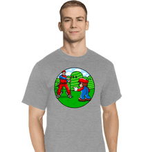 Load image into Gallery viewer, Secret_Shirts T-Shirts, Tall / Large / Sports Grey Two Marios