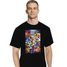 Load image into Gallery viewer, Shirts T-Shirts, Tall / Large / Black X-Men VS Street Fighter