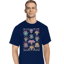 Load image into Gallery viewer, Shirts T-Shirts, Tall / Large / Navy A Senshi Family Christmas
