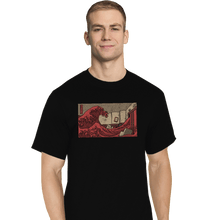 Load image into Gallery viewer, Shirts T-Shirts, Tall / Large / Black Shining Wave
