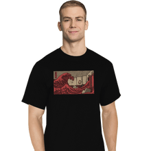 Load image into Gallery viewer, Shirts T-Shirts, Tall / Large / Black Shining Wave