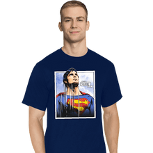 Load image into Gallery viewer, Shirts T-Shirts, Tall / Large / Navy Look Up