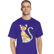 Load image into Gallery viewer, Shirts T-Shirts, Tall / Large / Royal Blue Magical Silhouettes - Luna