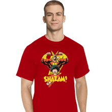 Load image into Gallery viewer, Shirts T-Shirts, Tall / Large / Red SHAZAM