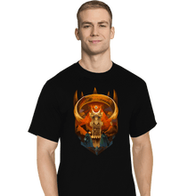 Load image into Gallery viewer, Daily_Deal_Shirts T-Shirts, Tall / Large / Black Art Deco Dark Fortress