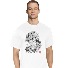 Load image into Gallery viewer, Shirts T-Shirts, Tall / Large / White Super Saiyan Warrior