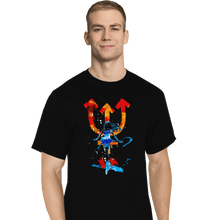 Load image into Gallery viewer, Shirts T-Shirts, Tall / Large / Black Neptune Splash