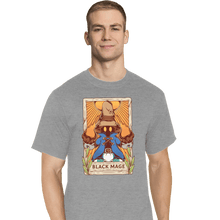 Load image into Gallery viewer, Secret_Shirts T-Shirts, Tall / Large / Sports Grey Black Mage Tarot Card