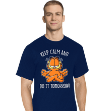 Load image into Gallery viewer, Secret_Shirts T-Shirts, Tall / Large / Navy Keep Calm And Do It Tomorrow