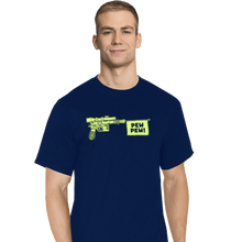 Load image into Gallery viewer, Daily_Deal_Shirts T-Shirts, Tall / Large / Navy PEW PEW!