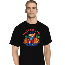 Load image into Gallery viewer, Daily_Deal_Shirts T-Shirts, Tall / Large / Black Cat Lady