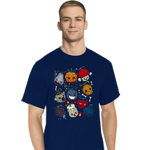 Load image into Gallery viewer, Daily_Deal_Shirts T-Shirts, Tall / Large / Navy Halloween Fruit