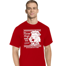 Load image into Gallery viewer, Daily_Deal_Shirts T-Shirts, Tall / Large / Red Pizza Dog