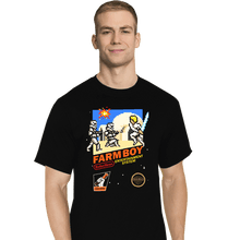 Load image into Gallery viewer, Daily_Deal_Shirts T-Shirts, Tall / Large / Black 8 Bit Farm Boy