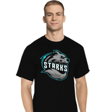 Load image into Gallery viewer, Shirts T-Shirts, Tall / Large / Black Winterfell Starks