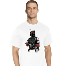 Load image into Gallery viewer, Shirts T-Shirts, Tall / Large / White Mandalorian Bounterhunter
