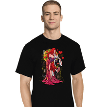 Load image into Gallery viewer, Daily_Deal_Shirts T-Shirts, Tall / Large / Black Animated Kiss