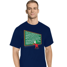 Load image into Gallery viewer, Shirts T-Shirts, Tall / Large / Navy Put On A Happy Face