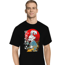 Load image into Gallery viewer, Shirts T-Shirts, Tall / Large / Black Fighter Rabbit