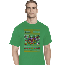 Load image into Gallery viewer, Shirts T-Shirts, Tall / Large / Sports Grey Happy Mask Xmas