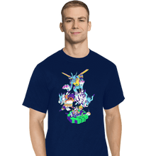 Load image into Gallery viewer, Daily_Deal_Shirts T-Shirts, Tall / Large / Navy Friendship