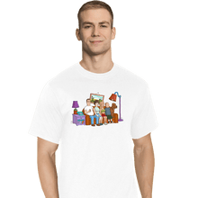 Load image into Gallery viewer, Secret_Shirts T-Shirts, Tall / Large / White King Of The Hill Couch