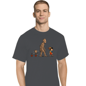 Shirts T-Shirts, Tall / Large / Charcoal Galactic Evolution