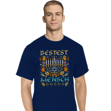 Load image into Gallery viewer, Shirts T-Shirts, Tall / Large / Navy Bestest Mensch