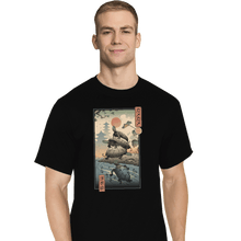 Load image into Gallery viewer, Shirts T-Shirts, Tall / Large / Black Kame Kame Ukiyo-e