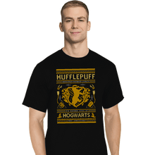 Load image into Gallery viewer, Shirts T-Shirts, Tall / Large / Black Hufflepuff Sweater