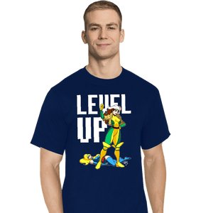 Daily_Deal_Shirts T-Shirts, Tall / Large / Navy Rogue Level Up