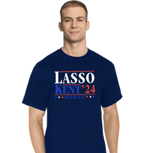Load image into Gallery viewer, Secret_Shirts T-Shirts, Tall / Large / Navy Lasso Kent 24