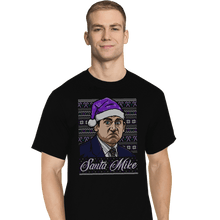 Load image into Gallery viewer, Shirts T-Shirts, Tall / Large / Black Santa Mike