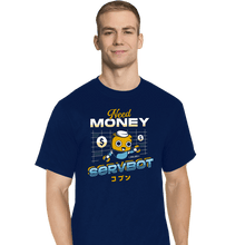 Load image into Gallery viewer, Shirts T-Shirts, Tall / Large / Navy Servbot and Money