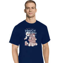 Load image into Gallery viewer, Shirts T-Shirts, Tall / Large / Navy Magicat Academy
