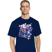 Load image into Gallery viewer, Secret_Shirts T-Shirts, Tall / Large / Navy Happy Attack