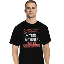 Load image into Gallery viewer, Secret_Shirts T-Shirts, Tall / Large / Black Kitten Mittens