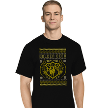 Load image into Gallery viewer, Shirts T-Shirts, Tall / Large / Black Golden Deer Sweater