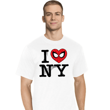Load image into Gallery viewer, Daily_Deal_Shirts T-Shirts, Tall / Large / White I Spider NY