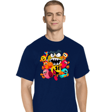 Load image into Gallery viewer, Secret_Shirts T-Shirts, Tall / Large / Navy Pac-Man World