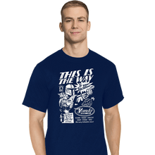 Load image into Gallery viewer, Daily_Deal_Shirts T-Shirts, Tall / Large / Navy Mando Space Lines