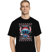 Load image into Gallery viewer, Shirts T-Shirts, Tall / Large / Black Ohana Christmas