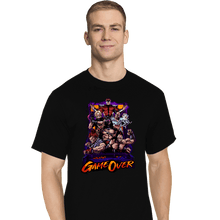 Load image into Gallery viewer, Daily_Deal_Shirts T-Shirts, Tall / Large / Black Fighting Game Over