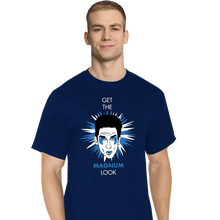 Load image into Gallery viewer, Shirts T-Shirts, Tall / Large / Navy Get The Magnum Look
