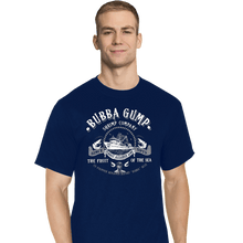 Load image into Gallery viewer, Daily_Deal_Shirts T-Shirts, Tall / Large / Navy Bubba Gump Shrimp Company