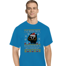 Load image into Gallery viewer, Daily_Deal_Shirts T-Shirts, Tall / Large / Royal Blue Where Is My Present
