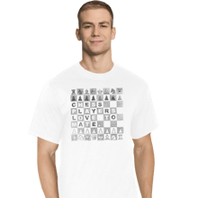 Load image into Gallery viewer, Shirts T-Shirts, Tall / Large / White Chess Players Love to Mate