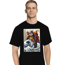 Load image into Gallery viewer, Daily_Deal_Shirts T-Shirts, Tall / Large / Black Heavyarms Wave
