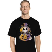 Load image into Gallery viewer, Shirts T-Shirts, Tall / Large / Black Spooky Jack